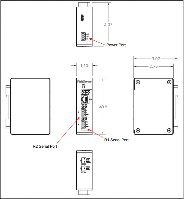 Mechanical Drawing - MSA Safety FieldServer BACnet Router